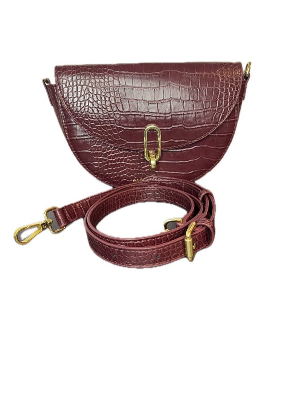 ✨ Katie Loxton Burgundy Croc Embossed Crossbody Bag ✨